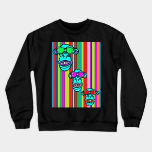 Graffiti,Tag,Monkey by LowEndGraphics Crewneck Sweatshirt